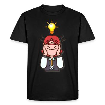 PENSÉE - T-shirt Premium bio Homme - noir - Devant - Nico (187cm)