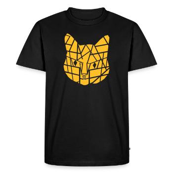 Chat chaton mignon - T-shirt Premium bio Homme - noir - Devant - Nico (187cm)