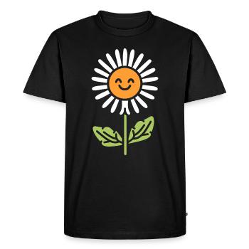 dandelion - Men's Premium Organic T-Shirt - black - Front - Nico (187cm)