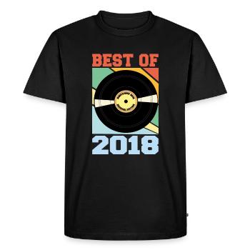 Le meilleur de 2018 - T-shirt Premium bio Homme - noir - Devant - Nico (187cm)