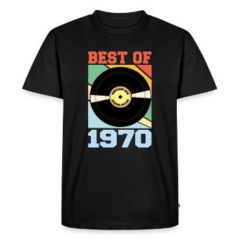 Le meilleur de 1970 - T-shirt Premium bio Homme - noir - Devant - Nico (187cm)