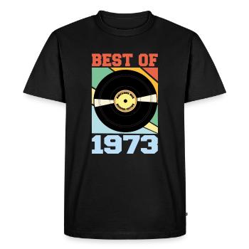 Le meilleur de 1973 - T-shirt Premium bio Homme - noir - Devant - Nico (187cm)
