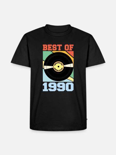 Best of 1990 - Männer Premium Bio T-Shirt - Schwarz