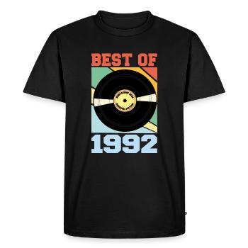 Le meilleur de 1992 - T-shirt Premium bio Homme - noir - Devant - Nico (187cm)