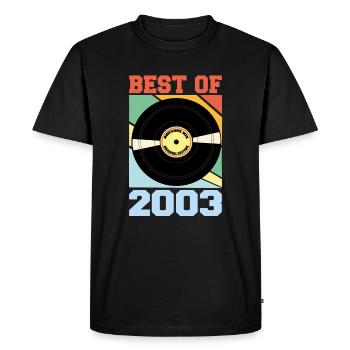 Le meilleur de 2002 - T-shirt Premium bio Homme - noir - Devant - Nico (187cm)
