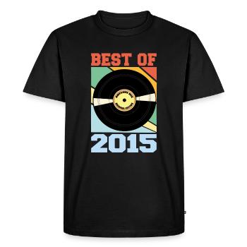 Le meilleur de 2015 - T-shirt Premium bio Homme - noir - Devant - Nico (187cm)