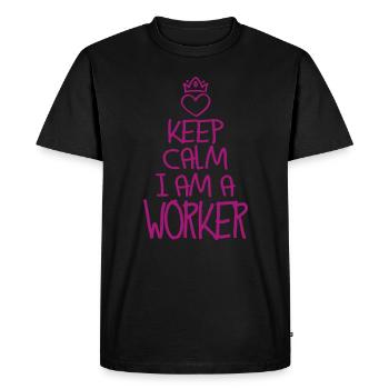 Best Worker ever Worker Gift - Men's Premium Organic T-Shirt - black - Front - Nico (187cm)