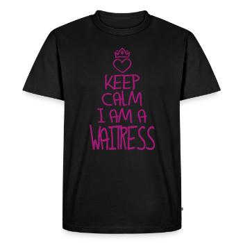 Best Service ever Service Gift - Men's Premium Organic T-Shirt - black - Front - Nico (187cm)