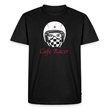 CAFE RACER Rider - T-shirt Premium bio Homme - noir - Devant - Nico (187cm)