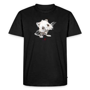 Sketchy Mouse - Men's Premium Organic T-Shirt - black - Front - Nico (187cm)