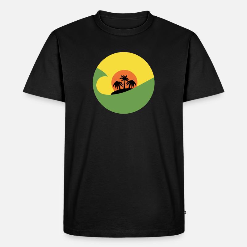 Cascara Liberation Front CLF Water - Männer Premium Bio T-Shirt - Schwarz
