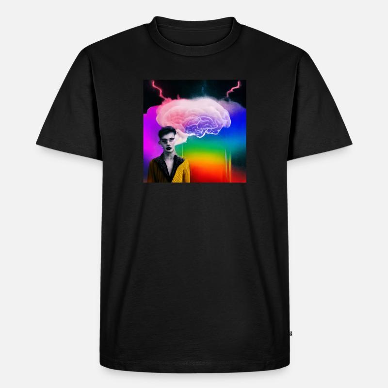 Surreal Artwork Pride - Männer Premium Bio T-Shirt - Schwarz