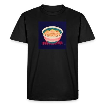 Anime Ramen japonais - T-shirt Premium bio Homme - noir - Devant - Nico (187cm)