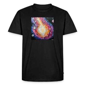 JD Star Artwork No.10 - Men's Premium Organic T-Shirt - black - Front - Nico (187cm)