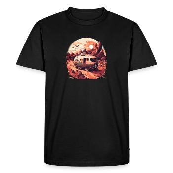Bus Camping Adventure Outback Australia - Men's Premium Organic T-Shirt - black - Front - Nico (187cm)