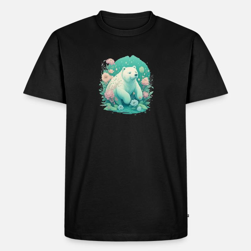 CB Icebear - Männer Premium Bio T-Shirt - Schwarz