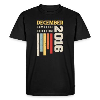 December 2016 - December 2016 Birthday Gift - Men's Premium Organic T-Shirt - black - Front - Nico (187cm)