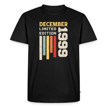 December 1999 - December 1999 Birthday Gift - Men's Premium Organic T-Shirt - black - Front - Nico (187cm)