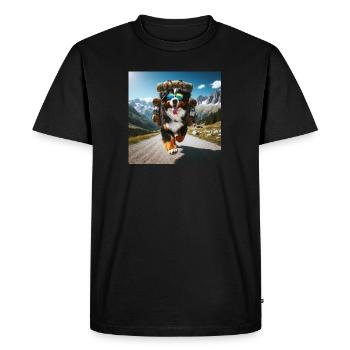Bouvier bernois - T-shirt Premium bio Homme - noir - Devant - Nico (187cm)