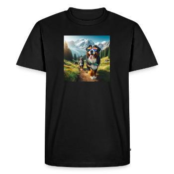 Bouvier bernois - T-shirt Premium bio Homme - noir - Devant - Nico (187cm)
