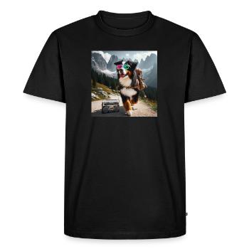 Bouvier bernois - T-shirt Premium bio Homme - noir - Devant - Nico (187cm)