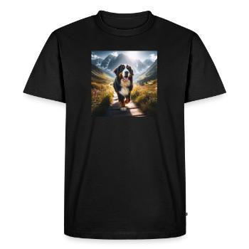 Bouvier bernois - T-shirt Premium bio Homme - noir - Devant - Nico (187cm)