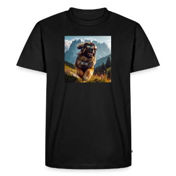 L’art de Leonberg - T-shirt Premium bio Homme - noir - Devant - Nico (187cm)
