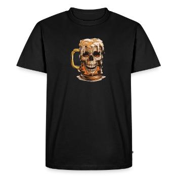 Cadeau de bière - T-shirt Premium bio Homme - noir - Devant - Nico (187cm)