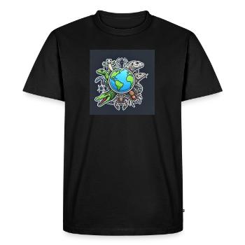 TerrarioSphere - Men's Premium Organic T-Shirt - black - Front - Nico (187cm)