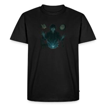 Éveil du pouvoir - T-shirt Premium bio Homme - noir - Devant - Nico (187cm)