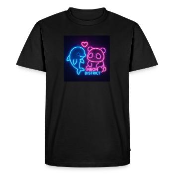 Neon Pals - Men's Premium Organic T-Shirt - black - Front - Nico (187cm)
