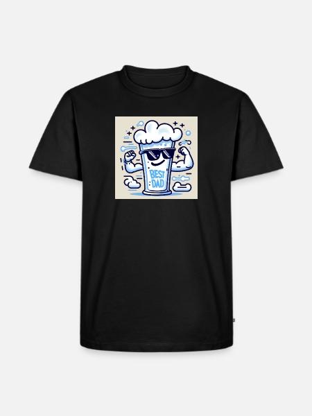 Best Dad - Männer Premium Bio T-Shirt - Schwarz