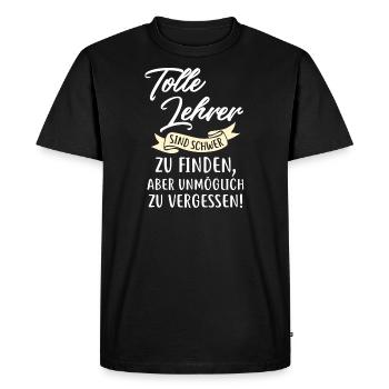 Il est difficile de trouver de bons professeurs - T-shirt Premium bio Homme - noir - Devant - Nico (187cm)