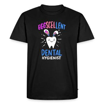 Eggscellent Hygiéniste dentaire Du dimanche de Pâques Dentiste - T-shirt Premium bio Homme - noir - Devant - Nico (187cm)