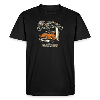 Surf Paradise - Hot Rod Car - T-shirt Premium bio Homme - noir - Devant - Nico (187cm)