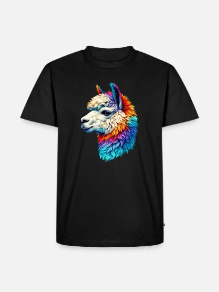 Alpaca - Men's Premium Organic T-Shirt - black