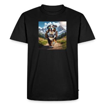 Bouvier bernois - T-shirt Premium bio Homme - noir - Devant - Nico (187cm)