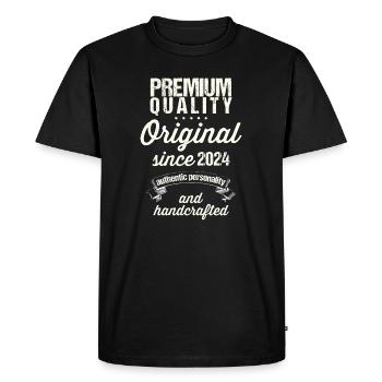 Year 2024 - Men's Premium Organic T-Shirt - black - Front - Nico (187cm)