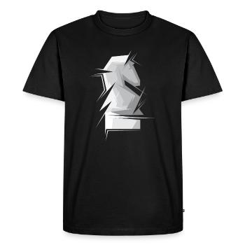 Chess Horse Abstract Chess Figure Club Tournament - Men's Premium Organic T-Shirt - black - Front - Nico (187cm)