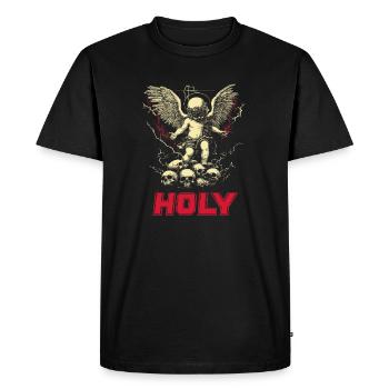 Saint - T-shirt Premium bio Homme - noir - Devant - Nico (187cm)