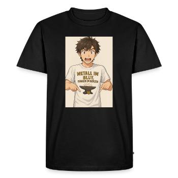 T-shirt de détail de figurine Anime - T-shirt Premium bio Homme - noir - Devant - Nico (187cm)