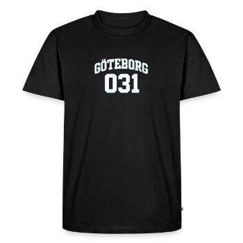 Chemise de sport Göteborg 031 - T-shirt Premium bio Homme - noir - Devant - Nico (187cm)