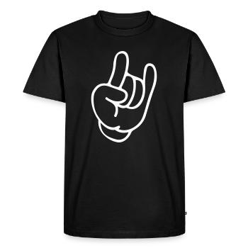 Rockhand Silhouette Motif - T-shirt Premium bio Homme - noir - Devant - Nico (187cm)
