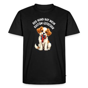 Costume de chien mangé sans costume Dictons drôles - T-shirt Premium bio Homme - noir - Devant - Nico (187cm)
