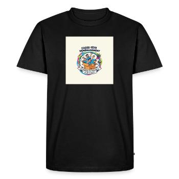 Moving Puzzle - Men's Premium Organic T-Shirt - black - Front - Nico (187cm)