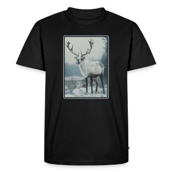 Renne Renne - T-shirt Premium bio Homme - noir - Devant - Nico (187cm)