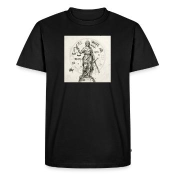 Signe du zodiaque Balance - T-shirt Premium bio Homme - noir - Devant - Nico (187cm)