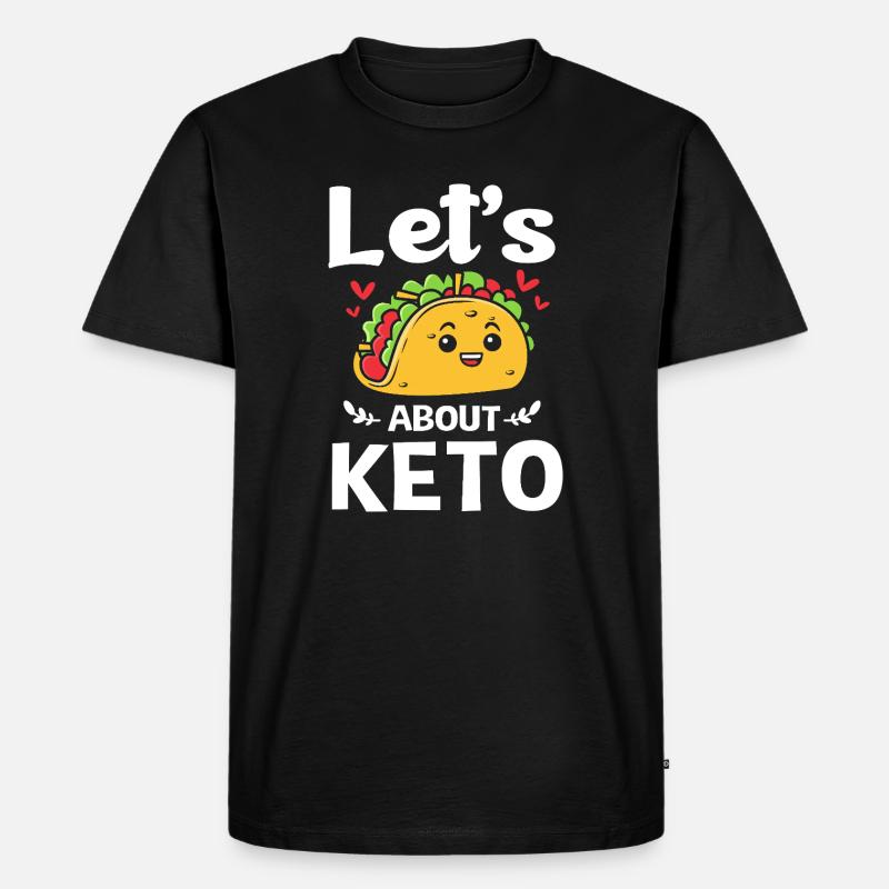 Keto - Männer Premium Bio T-Shirt - Schwarz