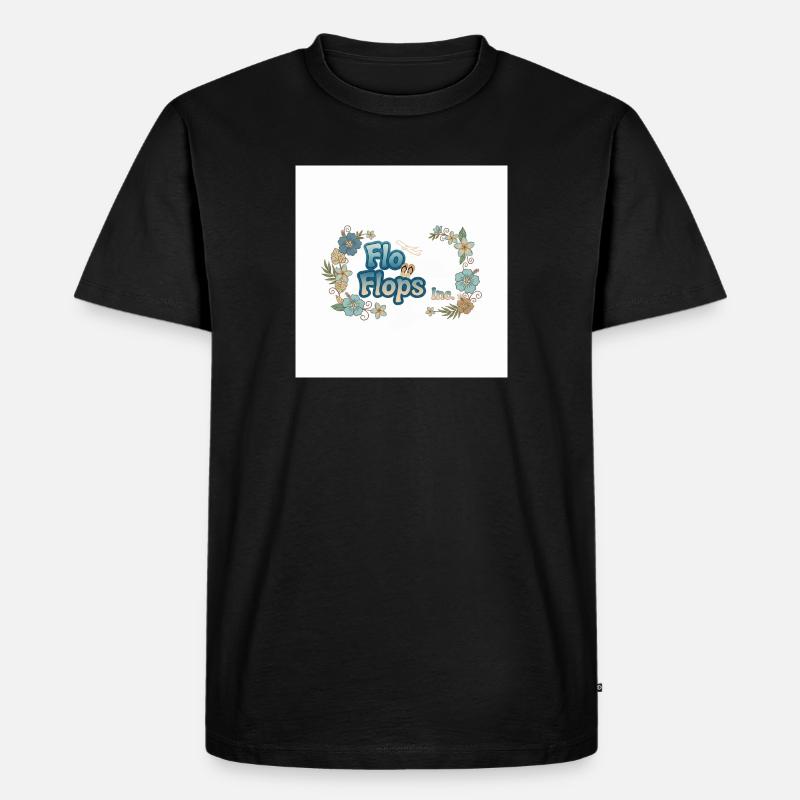 Flo Flops Tropic Logo - Männer Premium Bio T-Shirt - Schwarz