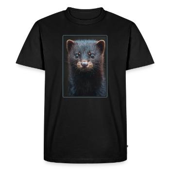 Mink Mink - Men's Premium Organic T-Shirt - black - Front - Nico (187cm)